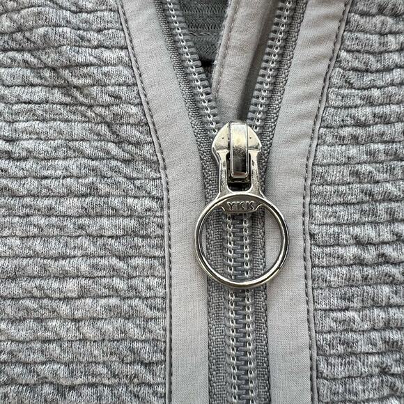 Lululemon Jacket Women's 2 Light Gray On Repeat Full Zip Textured Athleisure - Picture 6 of 12